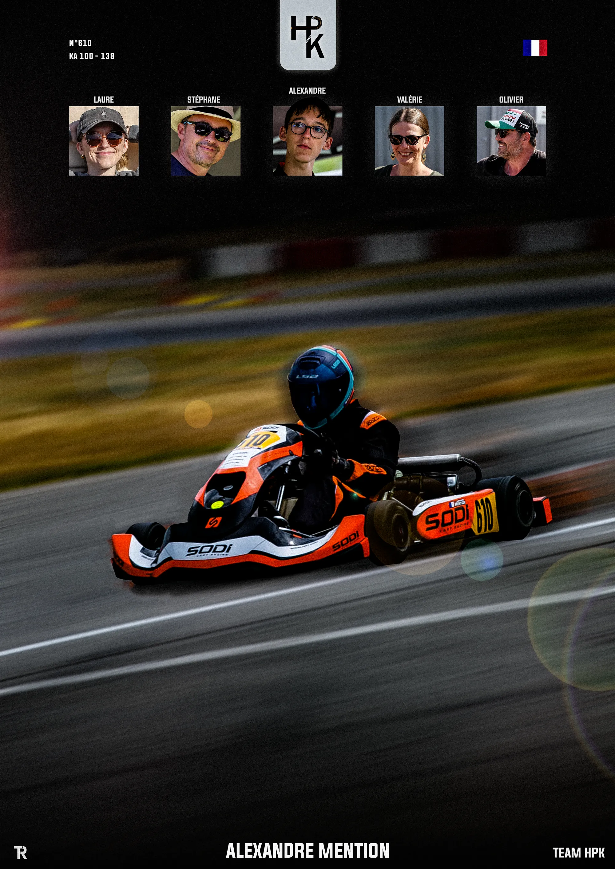 Visuel team HPK — Alexandre Mention en piste
